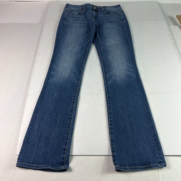 American Eagle Jeans Women's 28x30* Low Rise Skinny Kick Boot Blue Denim Tag 4 R - Picture 1 of 16